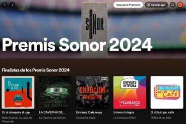 Spotify publica una llista de reproducció amb els finalistes dels Premis Sonor 2024