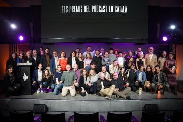 La tercera edició dels Premis Sonor reconeix onze pòdcasts en una gala celebrada a l’Auditori 1899 del Futbol Club Barcelona